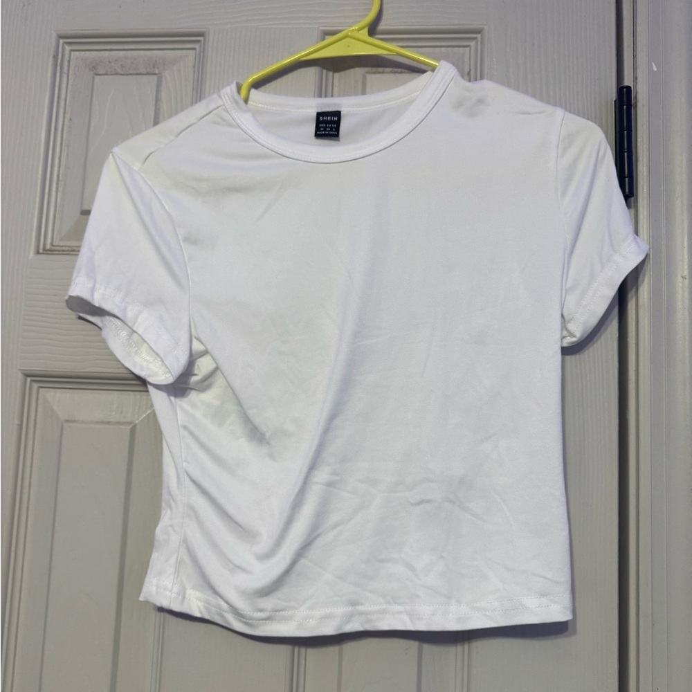 White Crewneck Short Sleeve Tee